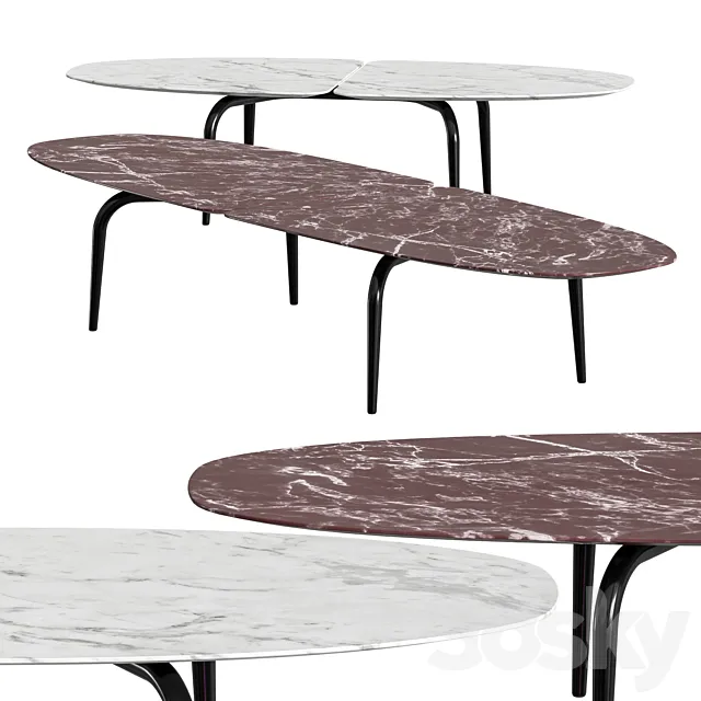 Zanotta Graphium Coffee Tables 3DModel