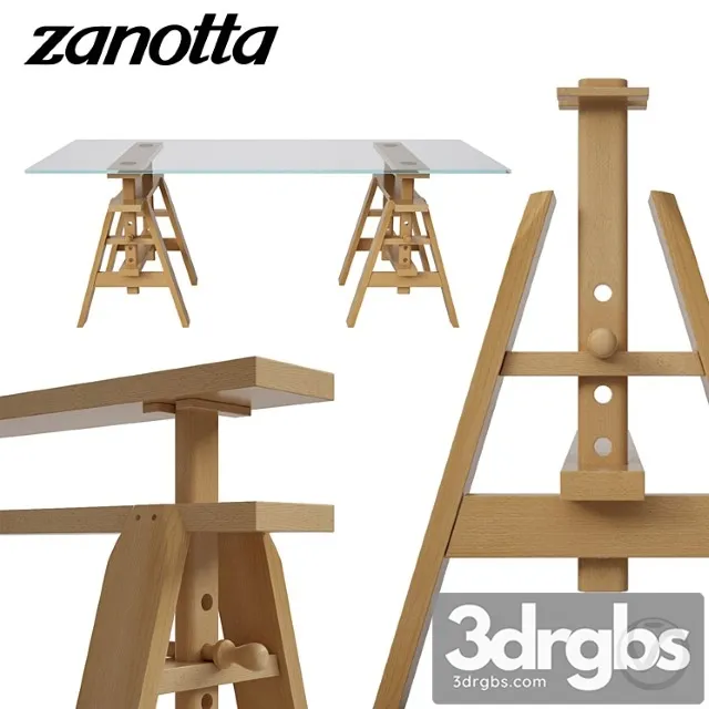 Zanotta leonardo table 2 3D Model Download Zanotta leonardo table 2 3D Model Download