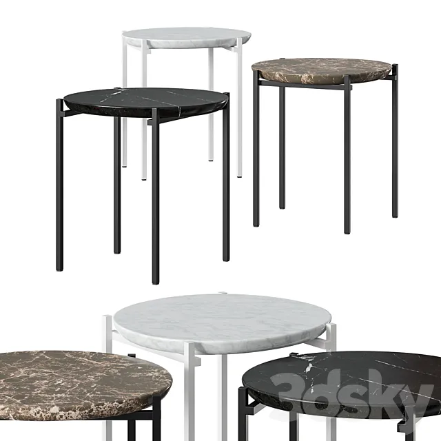 Zanotta Niobe 648 Coffee Tables 3DModel