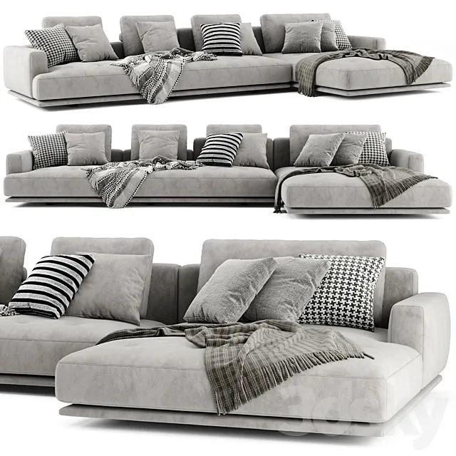 Zanotta shiki chaise longue sofa 3DModel