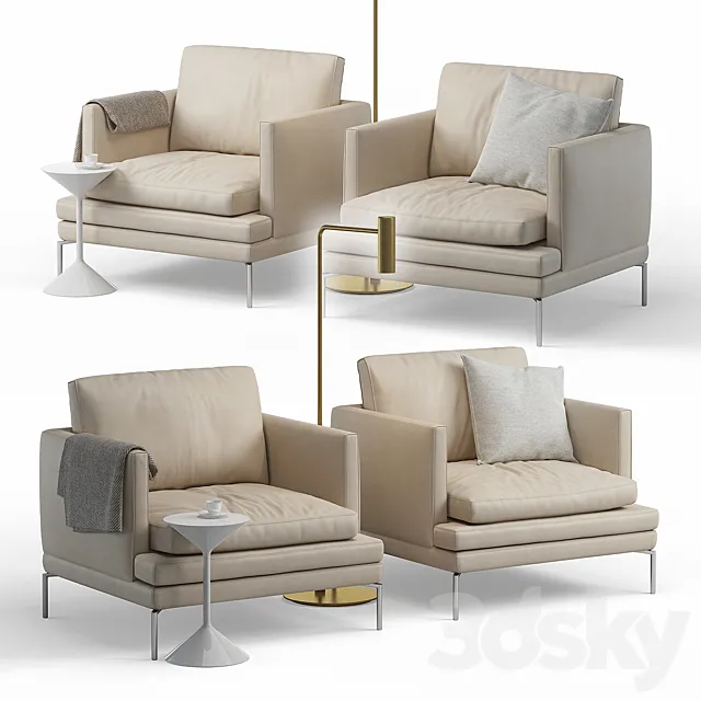 Zanotta William Armchairs 3DModel Zanotta William Armchairs 3DModel