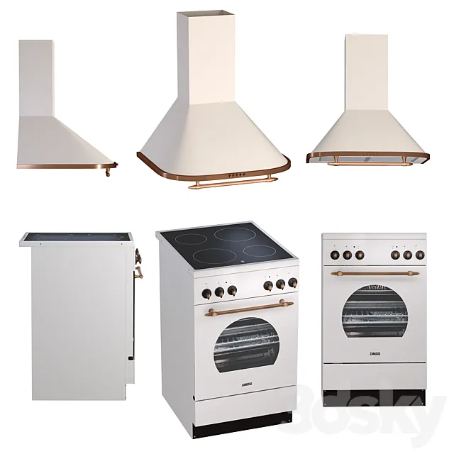 Zanussi cooker hood 3D Model Zanussi cooker hood 3D Model