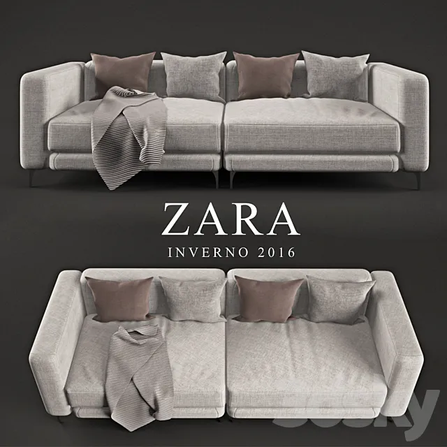 Zara 4 Seater featuring Mondo Fabric in ‘Almond’ 3DModel Zara 4 Seater featuring Mondo Fabric in ‘Almond’ 3DModel