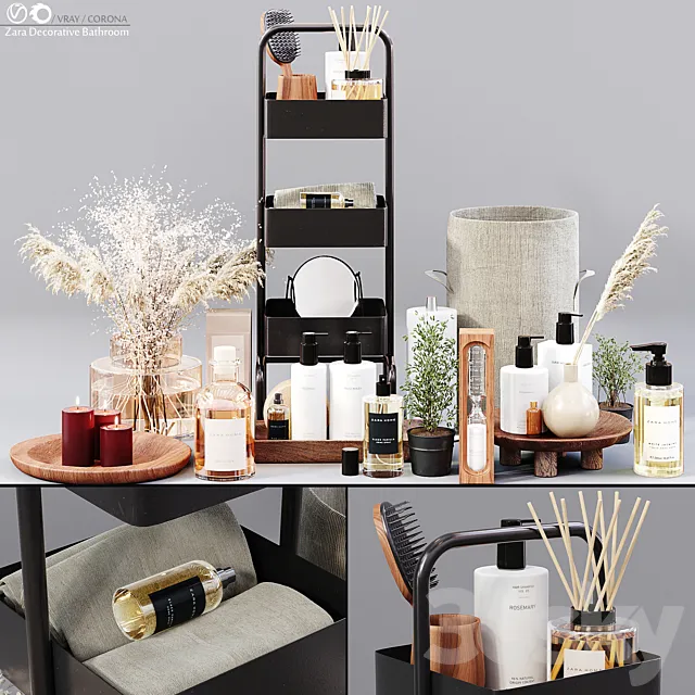 Zara Bathroom Decorative 3DModel