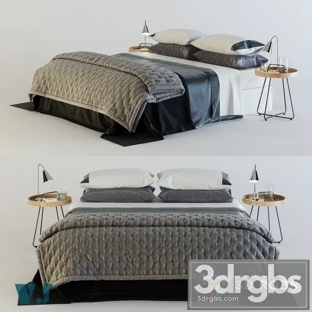 Zara Home Bed 4 3D Model Download Zara Home Bed 4 3D Model Download