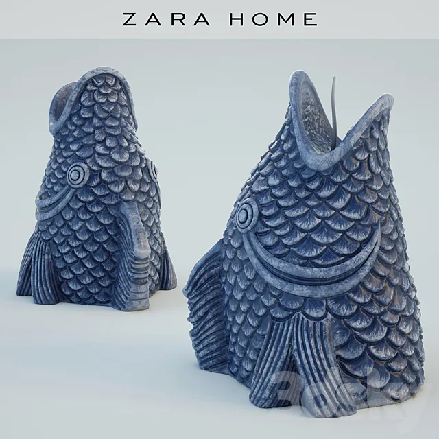 Zara home Candle Fish Candle 3DModel Zara home Candle Fish Candle 3DModel