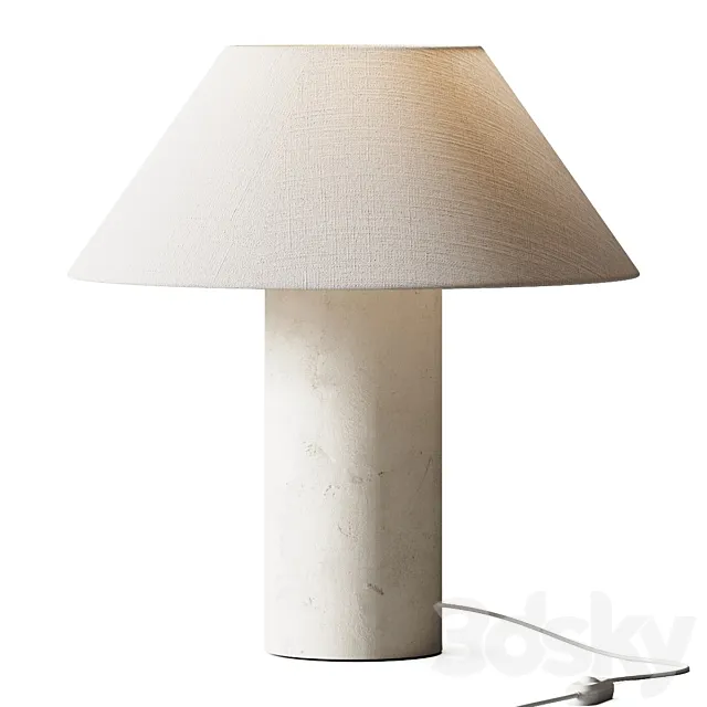 Zara Home Ceramic Base Table Lamp 3DModel