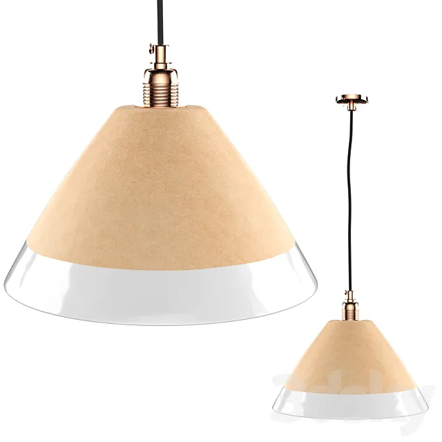 Zara Home Ceramic Ceiling Lamp 3DModel