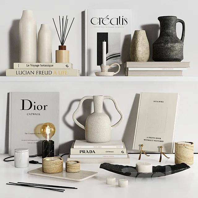 Zara Home Decor Set 02 3D Model