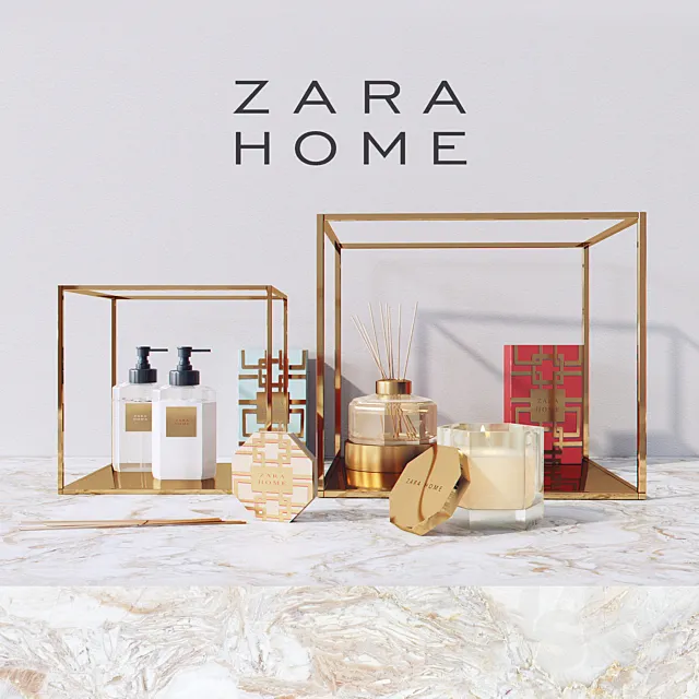 Zara Home Decor Set 3D Model Zara Home Decor Set 3D Model