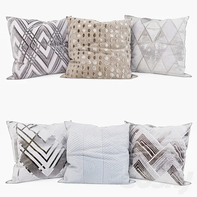 Zara Home – Decorative Pillows set 23 3DModel Zara Home – Decorative Pillows set 23 3DModel