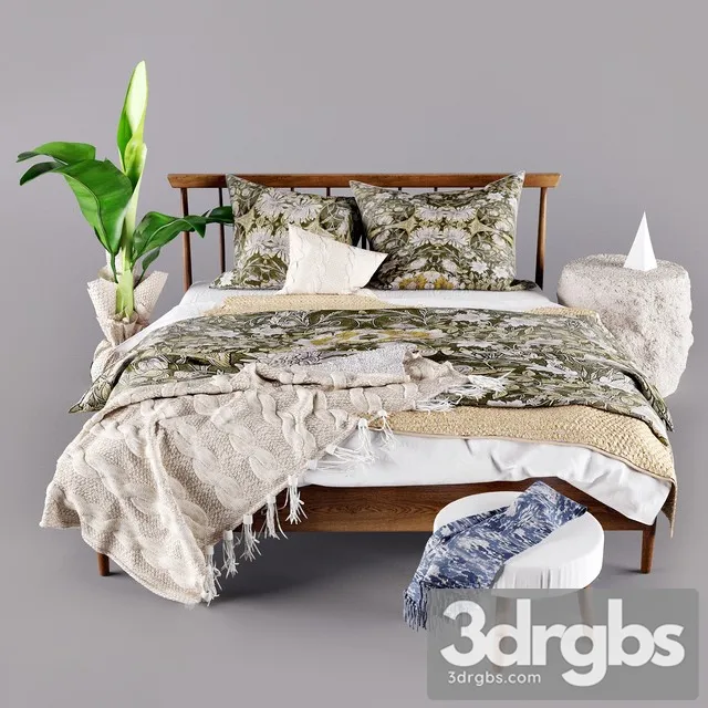 Zara Home Fall Bed 3D Model Download Zara Home Fall Bed 3D Model Download