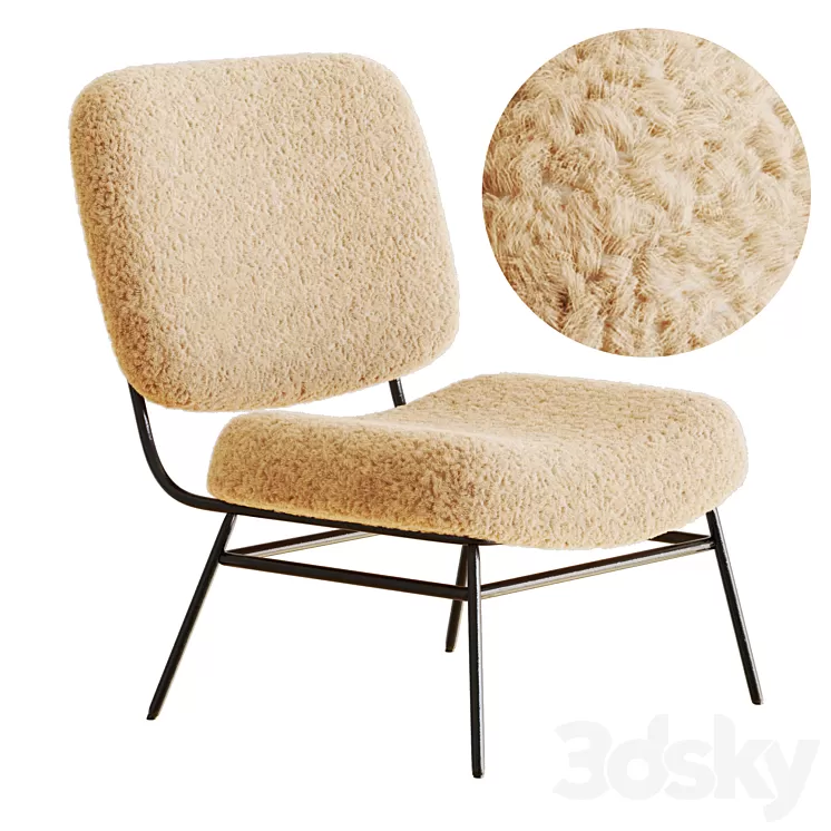 ZARA HOME FAUX SHEARLING CHAIR 3D Model Free Download ZARA HOME FAUX SHEARLING CHAIR 3D Model Free Download