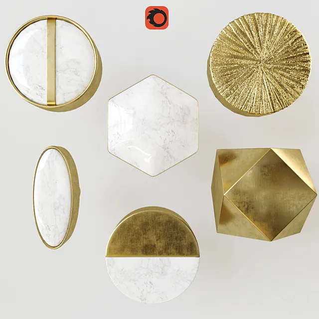 Zara home handles 3D Model Zara home handles 3D Model