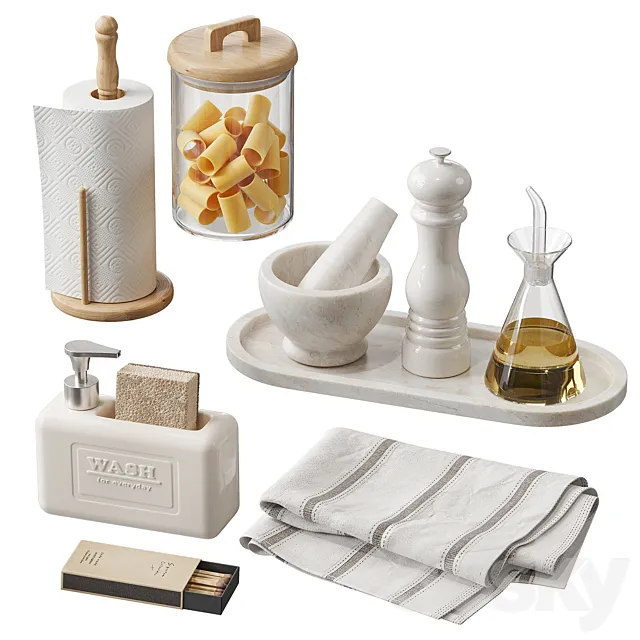 Zara Home kitchen decor NG3 3D Model