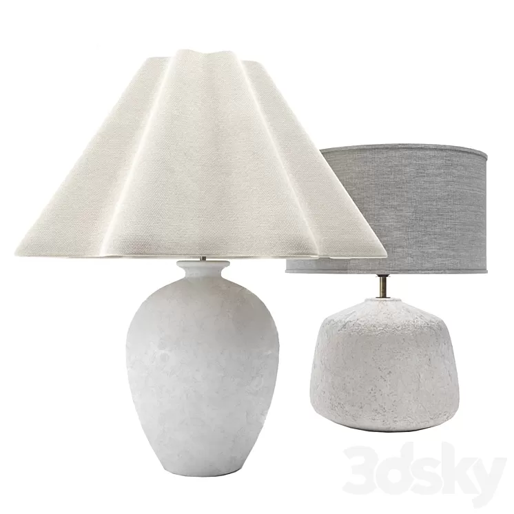 ZARA HOME lamps set 3D Model Free Download ZARA HOME lamps set 3D Model Free Download