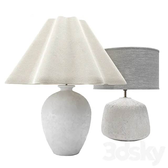 ZARA HOME lamps set 3DModel ZARA HOME lamps set 3DModel