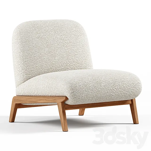 Zara Home – Louced wool updated butaca 3D Model Zara Home – Louced wool updated butaca 3D Model