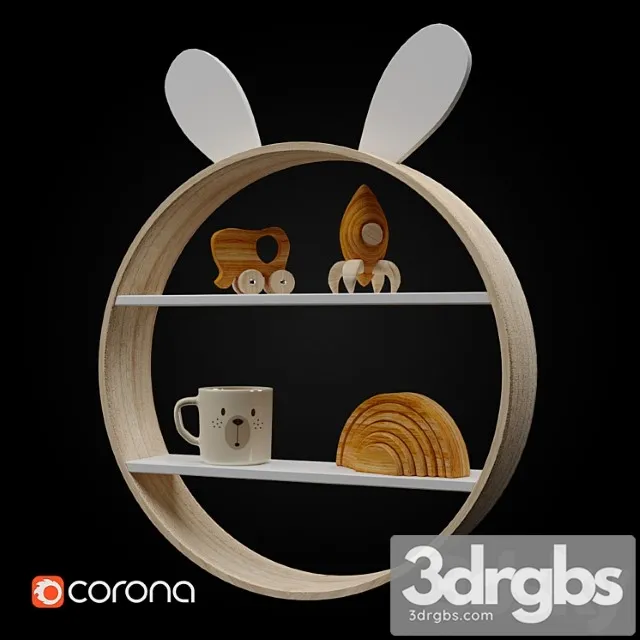 Zara home rabbit board 3D Model Download