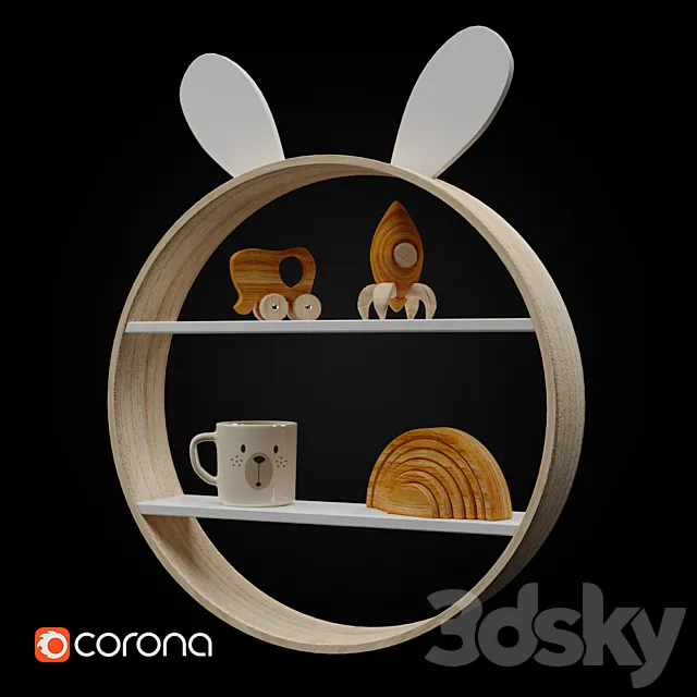 Zara home rabbit board 3DModel Zara home rabbit board 3DModel