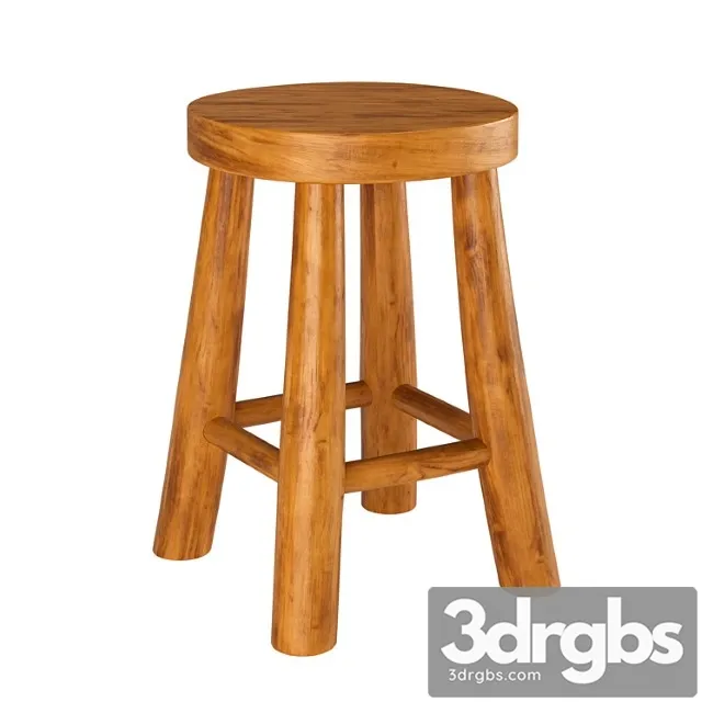 Zara home teak stool Zara home teak stool