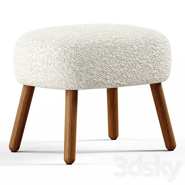 Zara Home – Terry footrest stool 3D Model