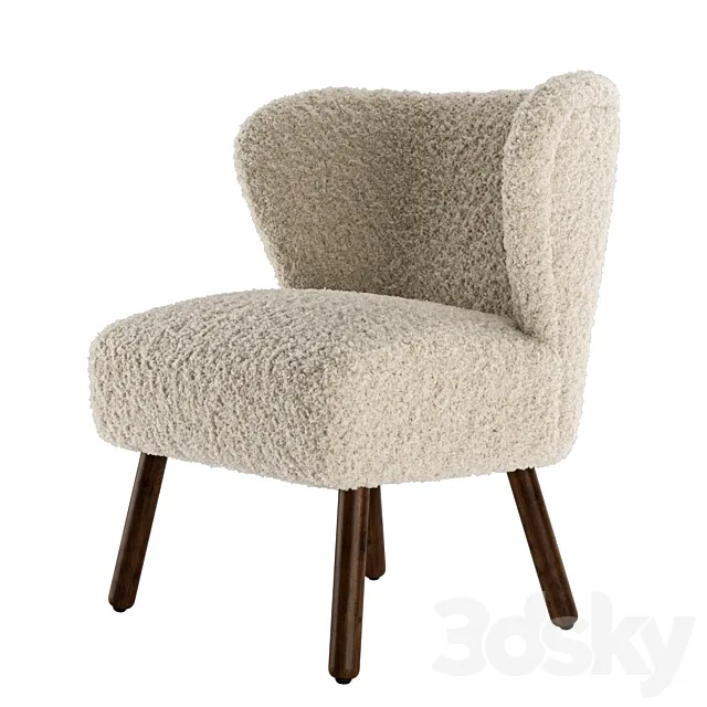 Zara Home Terrycloth Armchair 3DModel