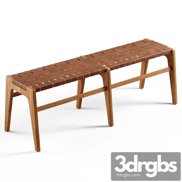 Zara home – the bench made of wood and leather Zara home – the bench made of wood and leather