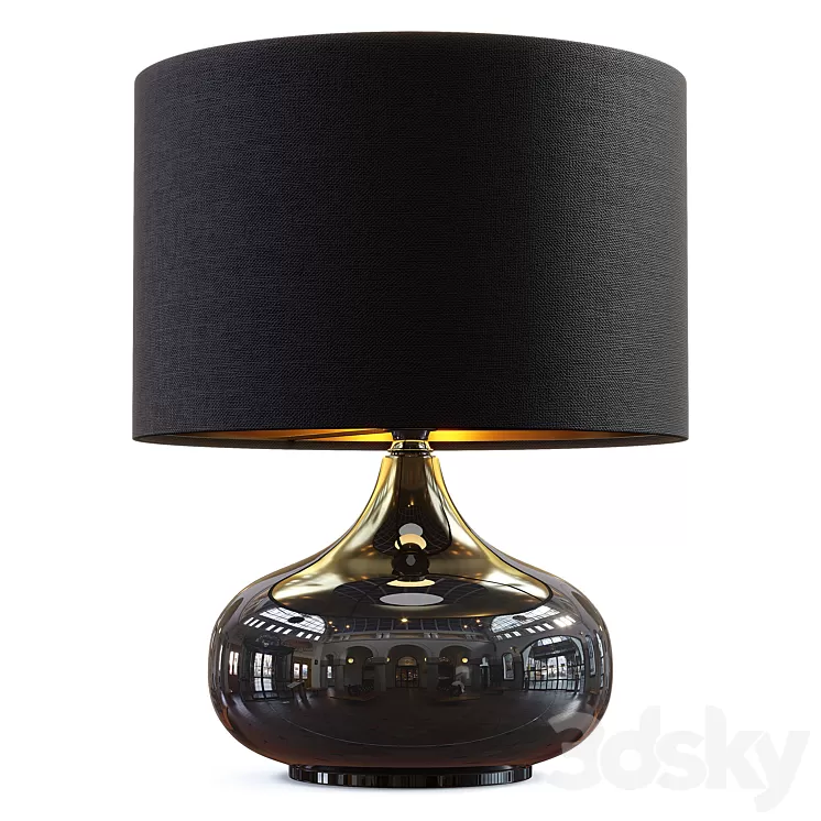 Zara Home – The black ceramic lamp 3D Model Zara Home – The black ceramic lamp 3D Model
