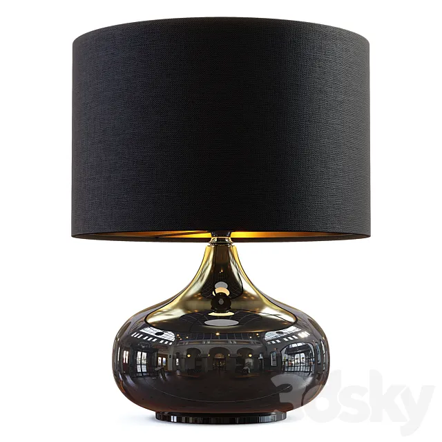 Zara Home – The black ceramic lamp 3DModel Zara Home – The black ceramic lamp 3DModel