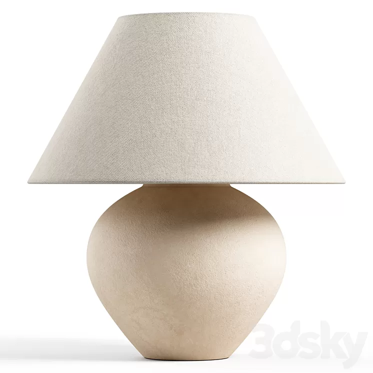 Zara Home – The ceramic base lamp 3D Model Zara Home – The ceramic base lamp 3D Model