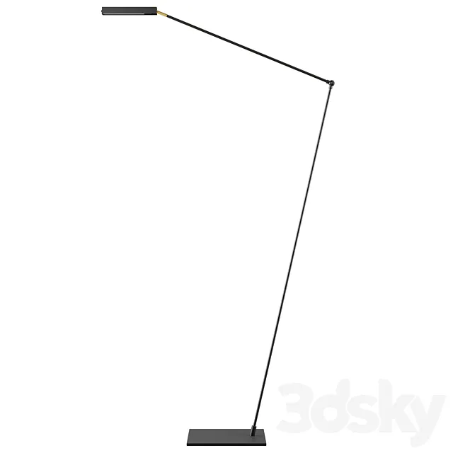 Zara Home – The flexible metal LED lamp on a leg 3D Model