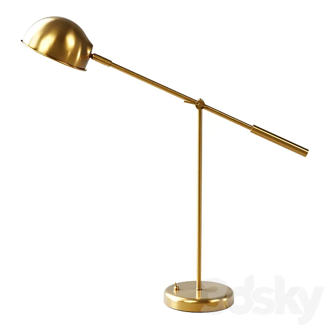 Zara Home – The gold metal table lamp 3D Model Zara Home – The gold metal table lamp 3D Model
