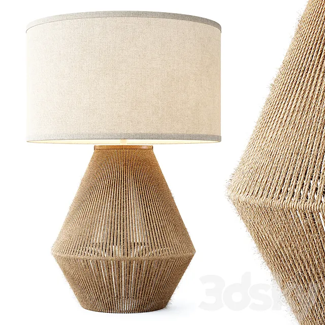 Zara Home – The jute base lamp 3DModel Zara Home – The jute base lamp 3DModel