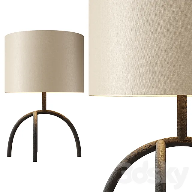 Zara Home – The lamp with velvet shade 3DModel Zara Home – The lamp with velvet shade 3DModel