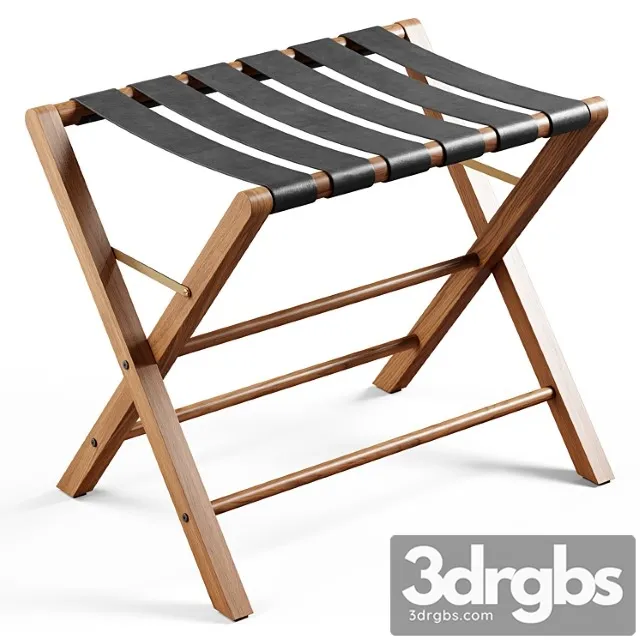 Zara home – the leather and wood stand for suitcase Zara home – the leather and wood stand for suitcase