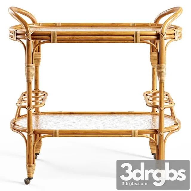 Zara home – the rattan service table on wheels