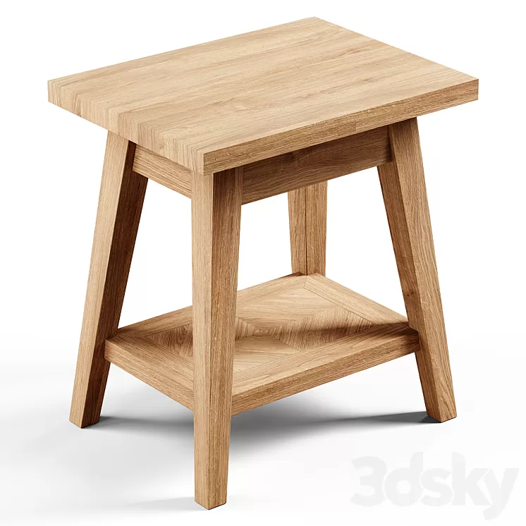 Zara Home – The small recycled wooden table 3D Model Zara Home – The small recycled wooden table 3D Model
