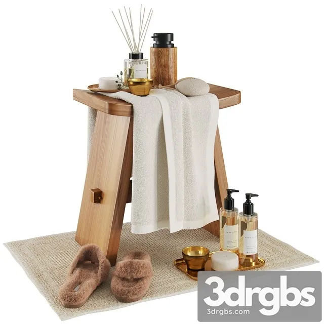 Zara Home Wood Stool 3D Model Download