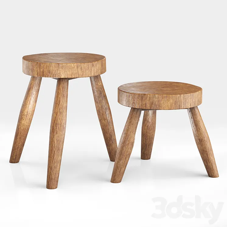 Zara Home Wooden Teak Stool 02 3D Model Free Download Zara Home Wooden Teak Stool 02 3D Model Free Download