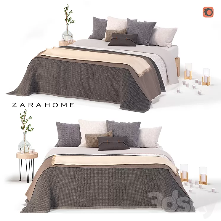 Zara Home_ Linens 3D Model