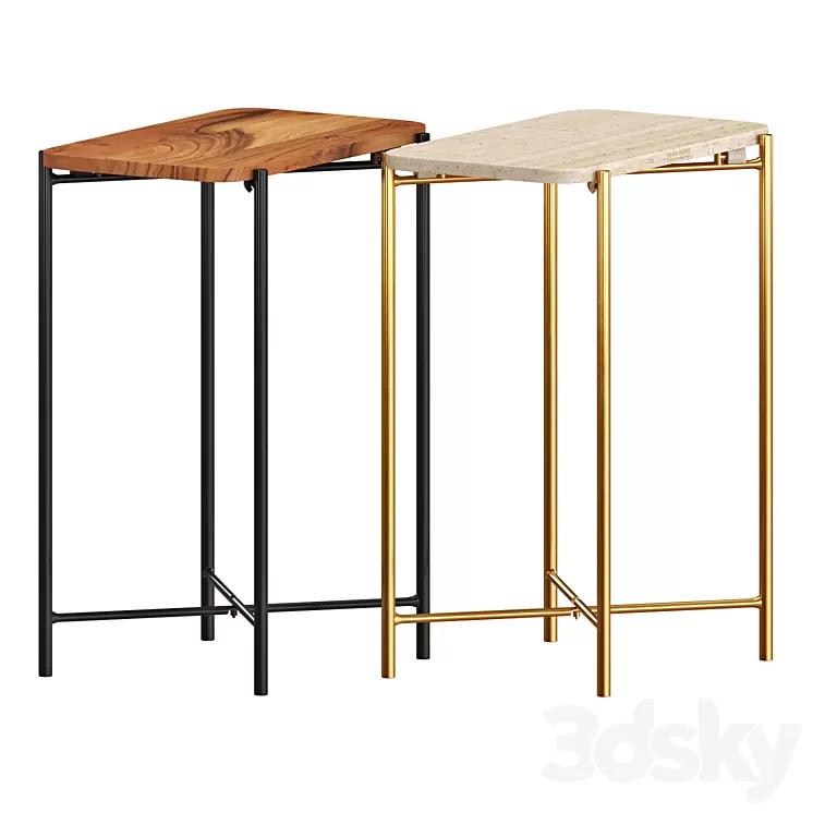 Zara Marble And Wooden Side Tables 3D Model Free Download Zara Marble And Wooden Side Tables 3D Model Free Download