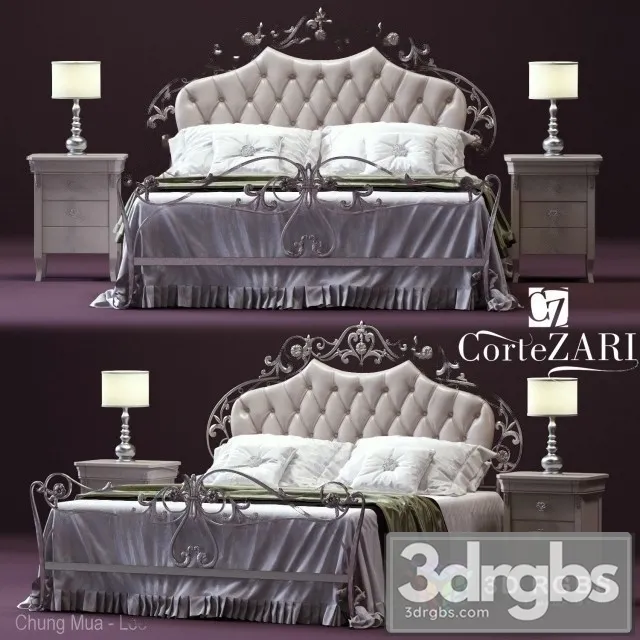 Zari Corte Bed 3D Model Download Zari Corte Bed 3D Model Download