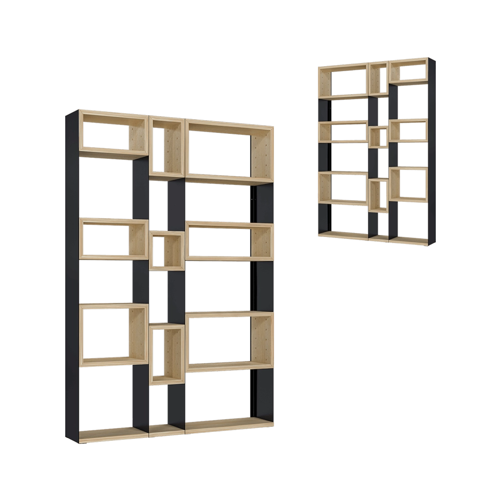 Zava – Bookshelf Concrete 3D Model Zava – Bookshelf Concrete 3D Model