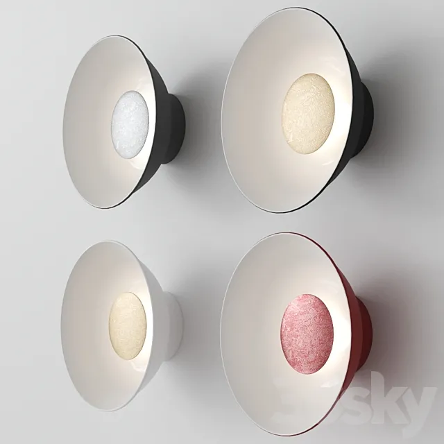 Zava Reverb Metal Sconce Wall Lamp 3D Model Zava Reverb Metal Sconce Wall Lamp 3D Model