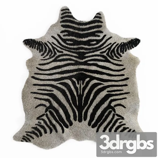 Zebra Rug 02 3D Model Download