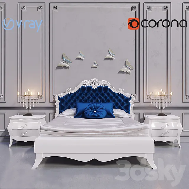 Zebrano Casa EMILY Bedroom 3DModel