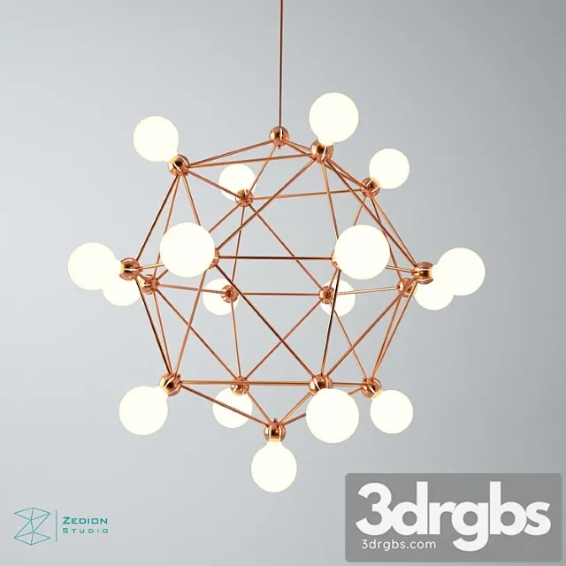 Zed Ceiling Lamp 05 3D Model Download