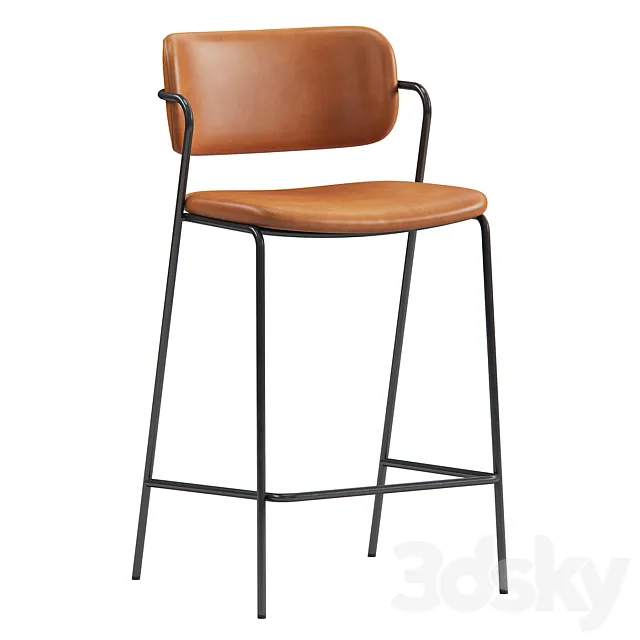 ZED Counter Stool by Dan Form 3D Model ZED Counter Stool by Dan Form 3D Model