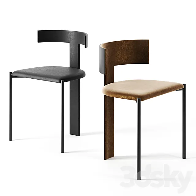 ZEFIR chair by Baxter 3D Model